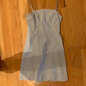 Urban outfitters blue and white striped mini dress